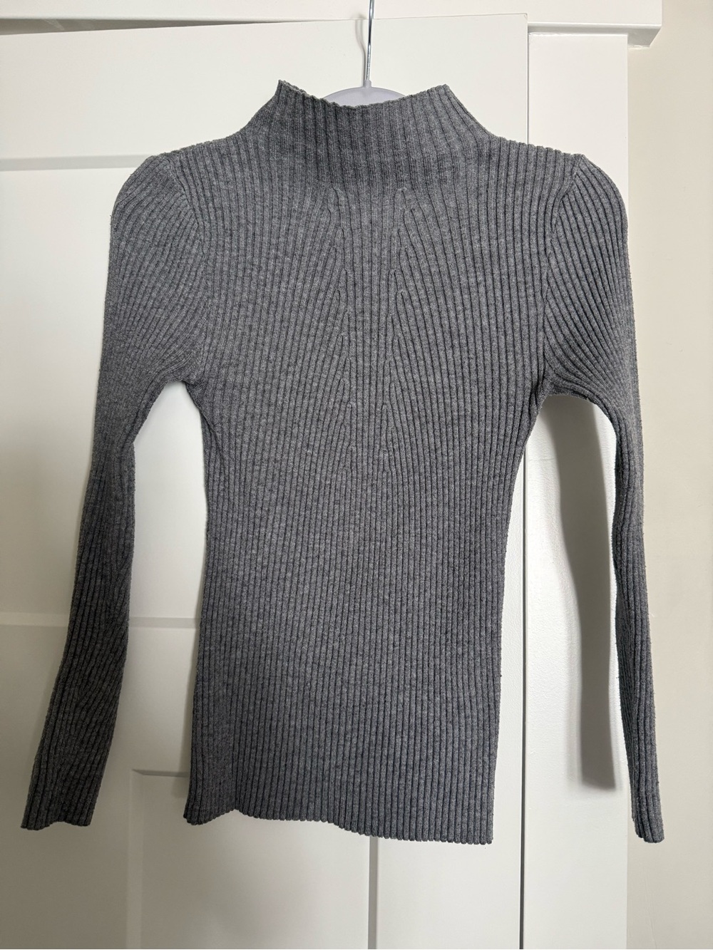 Ribbed Mock Neck Sweater